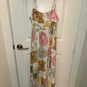 Colorful Patterned Maxi Dress